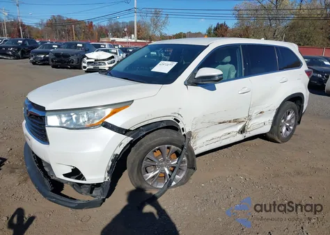 2014 Toyota Highlander Le Plus V6 из США, поврежденный, VIN 5TDBKRFH7ES032971